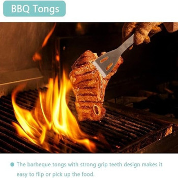 Falpro Pack Of 5 Barbeque Grill Tool Set With Case, Silver/Black, 39 x 11 x 5cm