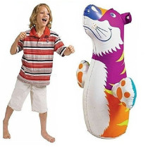 Intex Hit Me 3D Bop Tiger Inflatable Punching Bag 15x 36 Inch
