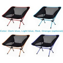 Folding Ultra-Light Outdoor Lounge Chair Sky Blue 42 x 13.5 x 15.5cm