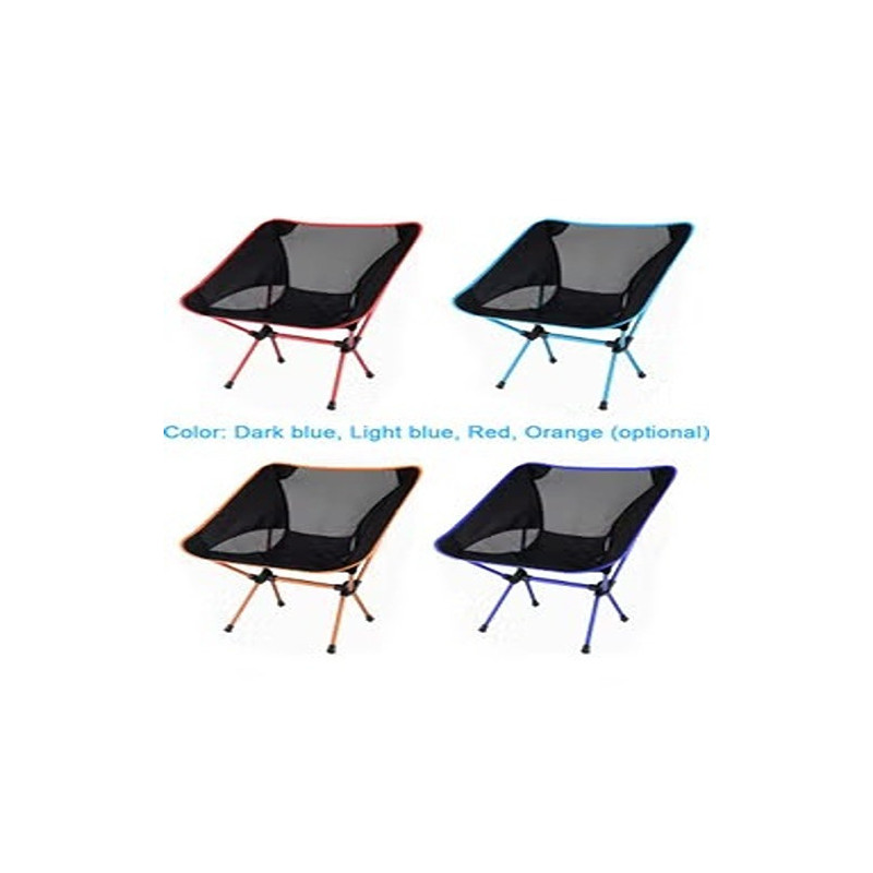 Folding Ultra-Light Outdoor Lounge Chair Sky Blue 42 x 13.5 x 15.5cm