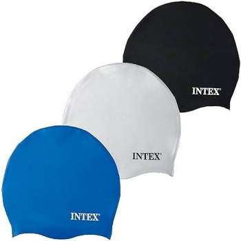Intex 3-Piece Swimming Cap Set 13.3x 1.6x 15.9cm