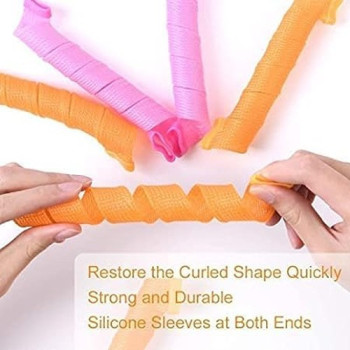 16-Piece Hair Roller And Curler Set Pink/Blue/Green Colour