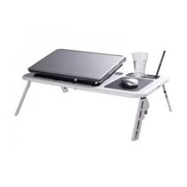 E-Table Portable Laptop Table Black/White Colour