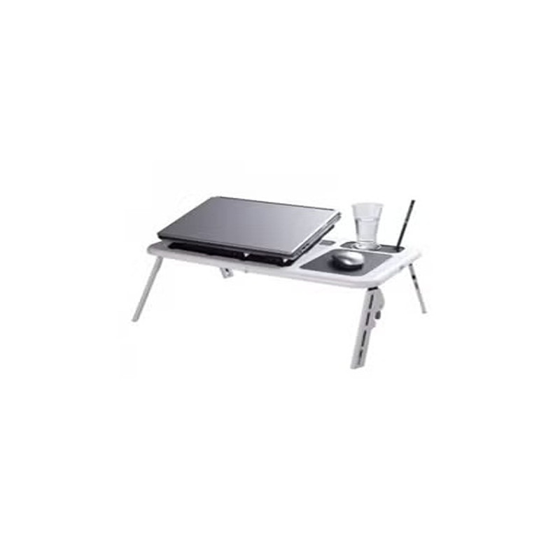 E-Table Portable Laptop Table Black/White Colour