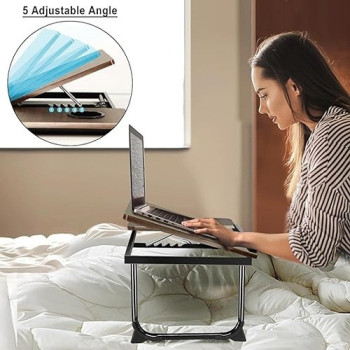 E-Table Portable Laptop Table Black/White Colour