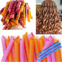 Xiuwoo 20-Piece Heatless Spiral Hair Curler Set Multicolour