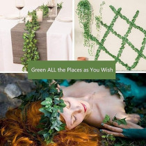 Yatai 12-Piece Artificial Hanging Ivy Leaves Green Colour 230Centimeter