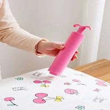 Vacuum Compression Bag Hand Pump Pink Colour