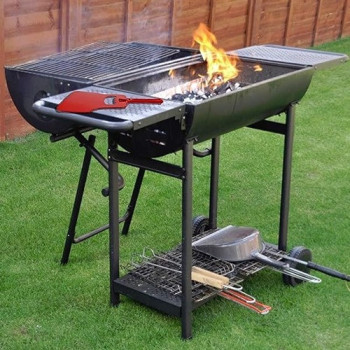 Koopman Bbq Hand Fan Red Colour 32 x 22Centimeter