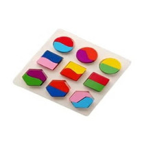 Lw Wooden Geometry Building Blocks Puzzle-B