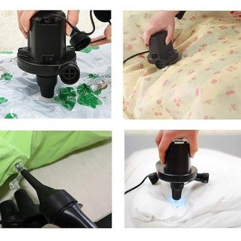 Portable Electric Multifunctional Air Pump 12 x 10 x 11.5 Black 10.5 x 9 x 9cm