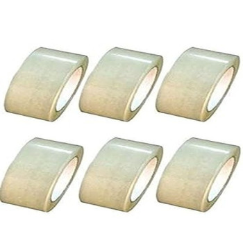 6-Piece Packaging Tapes Clear Colour 100Yard