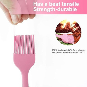 Barbecue Basting Brush Pink 21 x 3.5cm