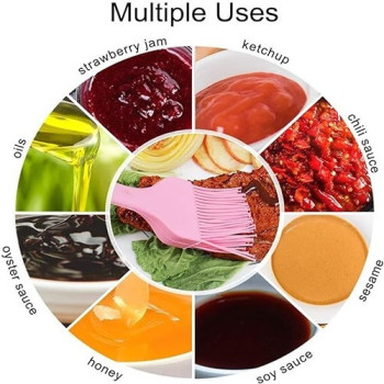 Barbecue Basting Brush Pink 21 x 3.5cm