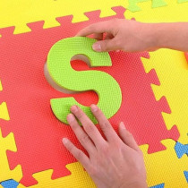 Oem 36-Piece Alphanumeric Educational Puzzle Blocks Mats