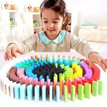 120 Piece Domino Wooden Toys