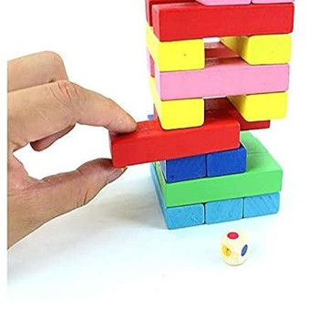 Webby 54-Piece Wooden Building Blocks