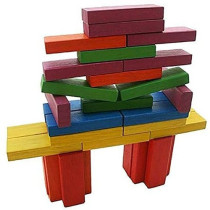 Webby 54-Piece Wooden Building Blocks