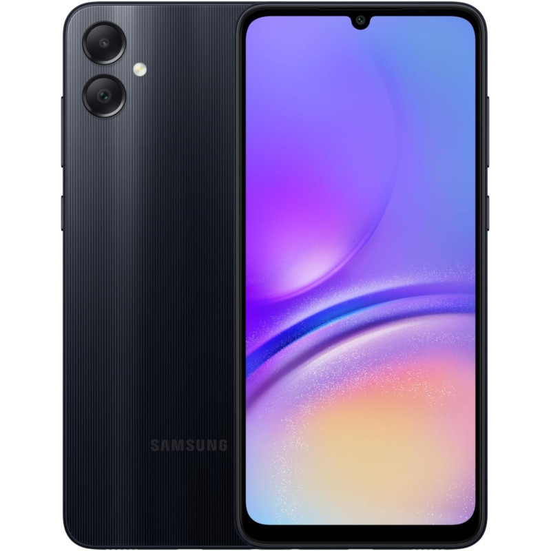 Samsung Galaxy A05, Android Smartphone, Dual SIM Mobile Phone, LTE, 4GB RAM, 128GB Storage, Black