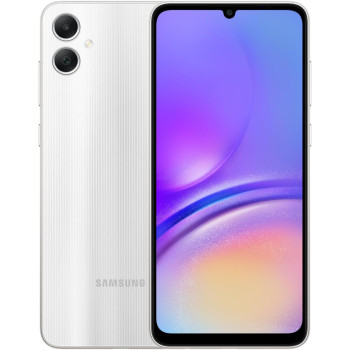 Samsung Galaxy A05, Android Smartphone, Dual SIM Mobile Phone, LTE, 4GB RAM, 128GB Storage, Silver