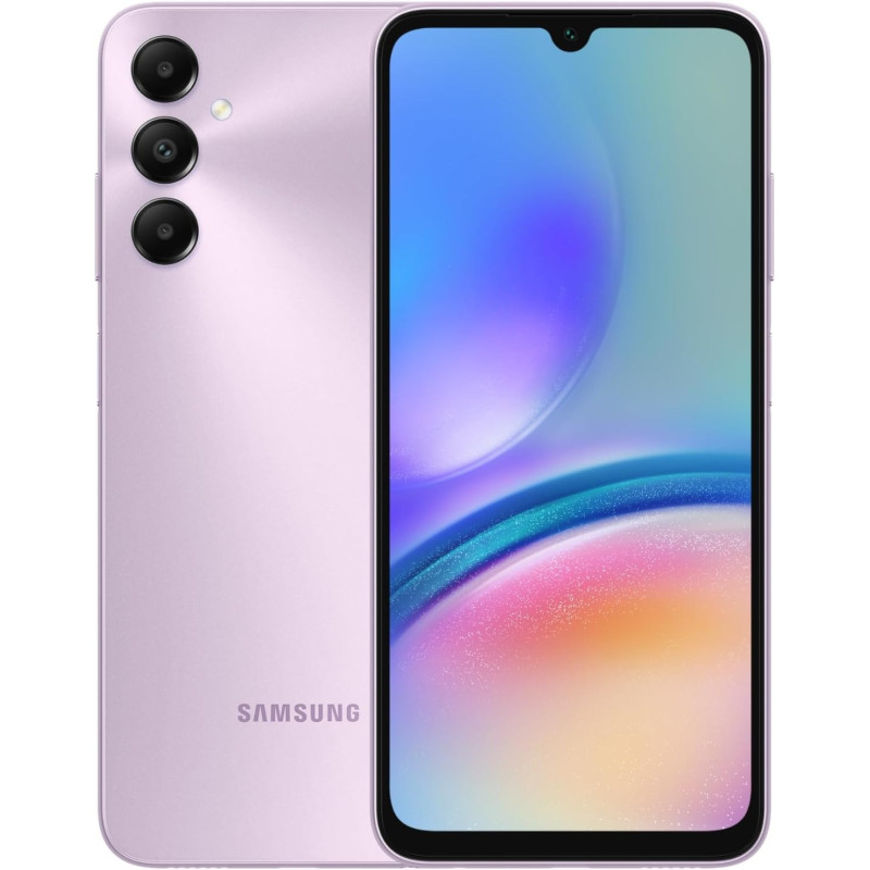 Samsung Galaxy A05s, Android Smartphone, Dual SIM Mobile Phone, LTE, 6GB RAM, 128GB Storage, Light Violet
