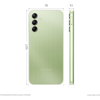 Samsung Galaxy A14 5G, Android Smartphone, Dual SIM Mobile Phone, LTE, 4GB RAM, 128GB Storage, Light Green