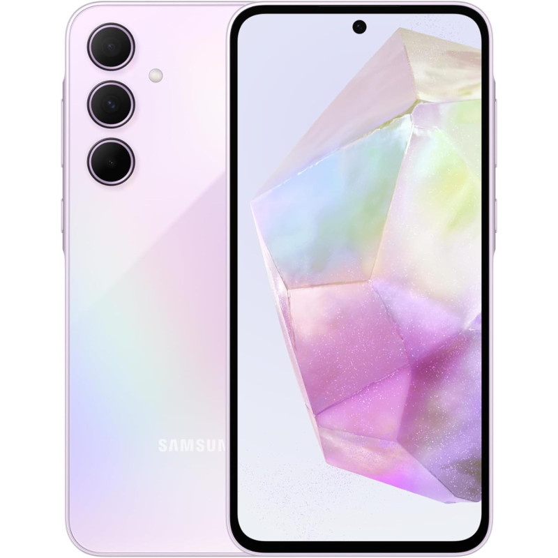 Samsung Galaxy A35 5G, Android Smartphone, Dual SIM Mobile Phone, 8GB RAM, 128GB Storage, Awesome Lilac