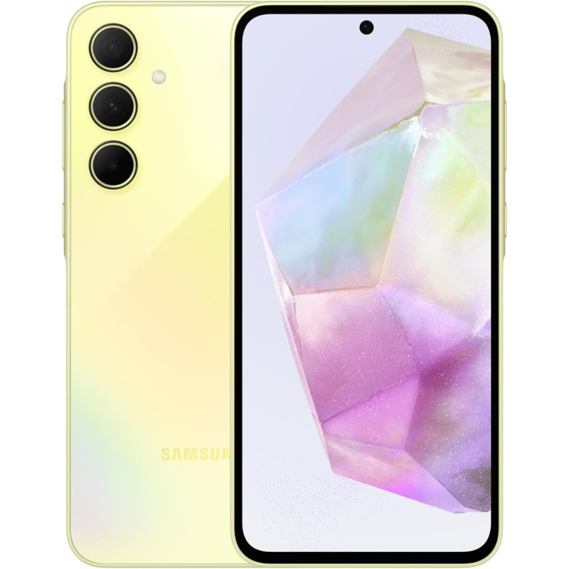 Samsung Galaxy A35 5G, Android Smartphone, Dual SIM Mobile Phone, 8GB RAM, 256GB Storage, Awesome Lemon