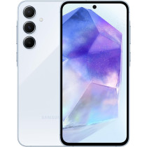 Samsung Galaxy A55 5G, Android Smartphone, Dual SIM Mobile Phone, 8GB RAM, 128GB Storage, Awesome Iceblue