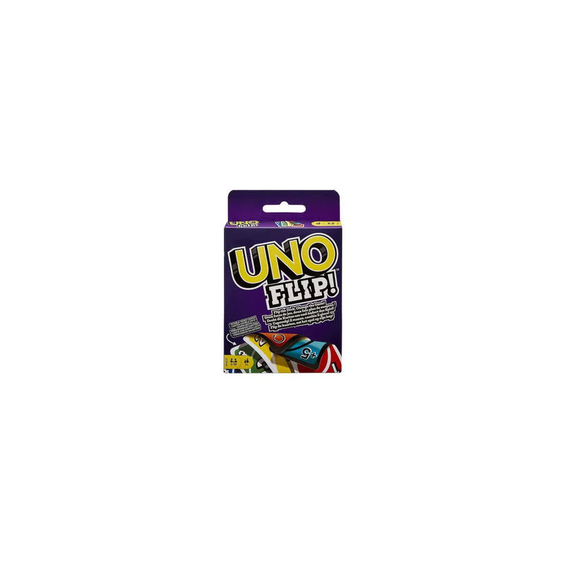 Uno Flip Cards 11.6 x 9 x 1.9cm, Multi Colour