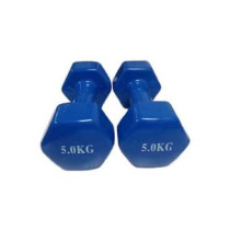 2-Piece Double Dumbbells Vinyl, 5 Kg Each
