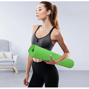1-Piece Yoga Exercise Mat, Green Colour