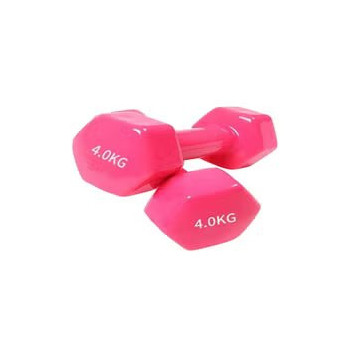 Pink Hexagonal Dumbbell,...