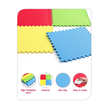 Bjm 4-Piece Puzzle Mat Set, Multicolour