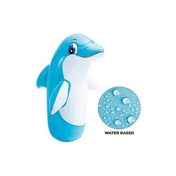 Intex 3D Dolphin Inflatable Bop Bag, 97x 61cm