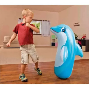 Intex 3D Dolphin Inflatable Bop Bag, 97x 61cm
