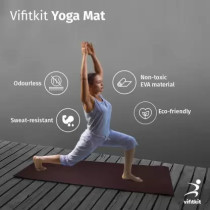 Fitness World Advance Yoga Mat, Black Colour