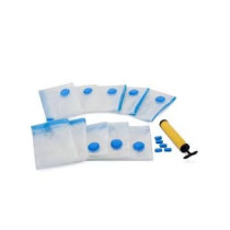10 Piece Transparent Vacuum Bags, Multicolour 0.775 Kg