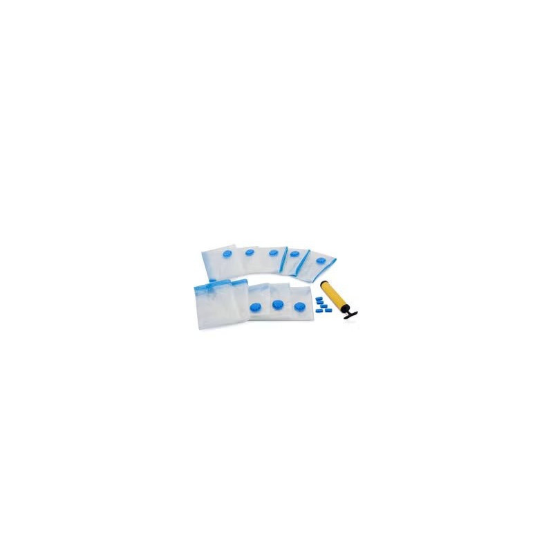 10 Piece Transparent Vacuum Bags, Multicolour 0.775 Kg