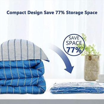 10 Piece Transparent Vacuum Bags, Multicolour 0.775 Kg