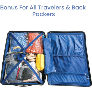 10 Piece Transparent Vacuum Bags, Multicolour 0.775 Kg