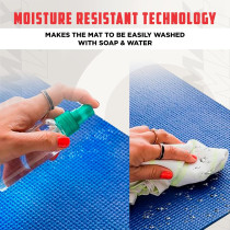 Bjm Exercise Yoga Mat, 180 x 100cm, Blue Colour