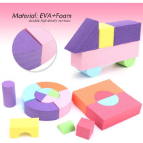 52-Piece Kids Educational Toy, Eva Color Blocks, 50 x 15 x 20cm