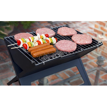 Portable Charcoal Grill Black, 14.18 Inch