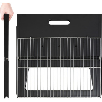 Portable Charcoal Grill Black, 14.18 Inch