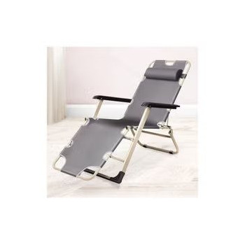 Bjm Foldable Lounge Chair Chaise Bed With Removable Pillow 98.2 x 64.6 x 10.1 Cm