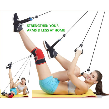 Resistance Band Set 12 Pieces With Exercise Tube Bands, Door Anchor, Ankle Straps, Carry Bag, Instruction Booklet-Bonus Ebook And Online Workout Videos 19.7cm