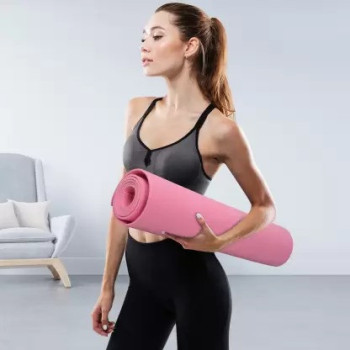 Pvc Yoga Mat 68 x 0.7 x 61cm, Pink Colour