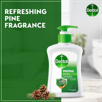 Dettol Original Anti Bacterial Liquid Hand Wash Pine Fragrance Pack Of 2, 200.0 ml