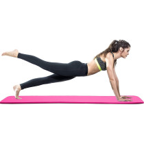 Exercise And Yoga Mat For Women and Men, High Density-Pink